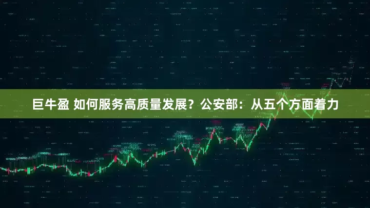 巨牛盈 如何服务高质量发展？公安部：从五个方面着力